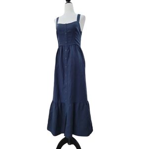 Frank and oak linen Maxi summer Dress